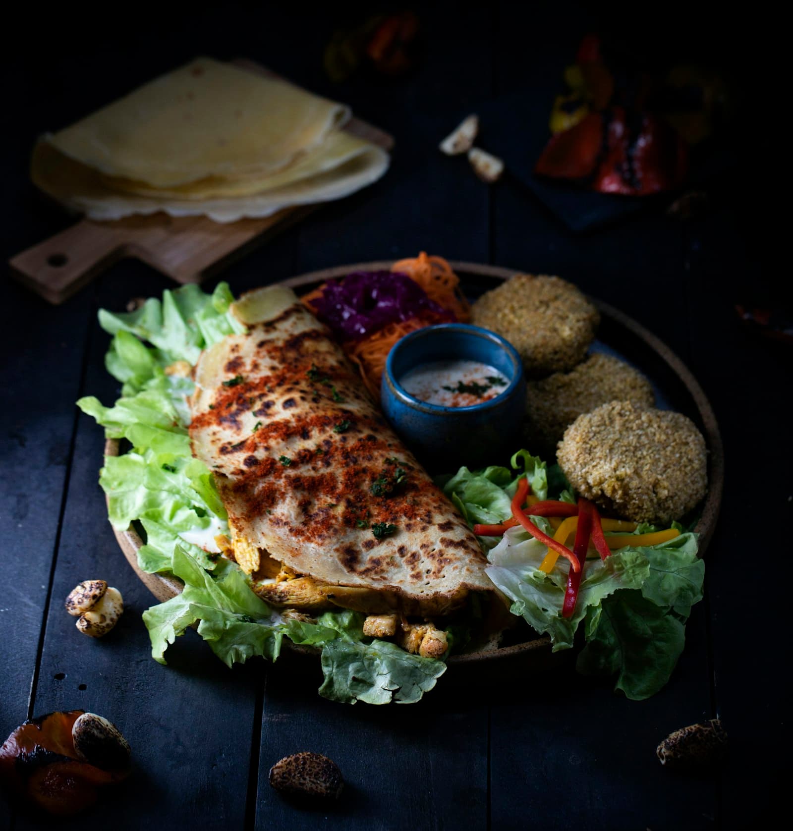 Double Meat Wrap (Donair + Chicken)